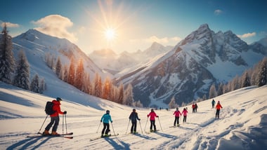 Frühlingsskilauf am Hintertuxer Gletscher: Sonne trifft Schnee