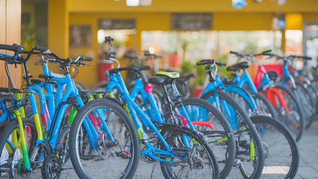 Serviceleistungen des Fahrradverleihs