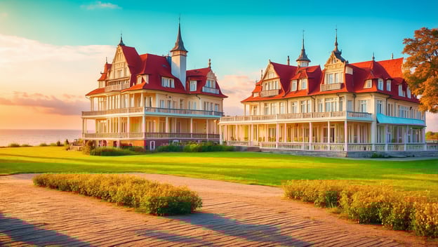 Die charmante Hotellandschaft von Bansin