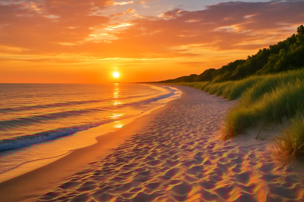 Insel Rügen und der Strand Schaabe