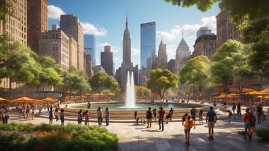 Manhattan entdeckt Freedom Plaza: Grün, Kultur & Abenteuer
