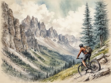 Rauf aufs Rad in den Dolomiten
