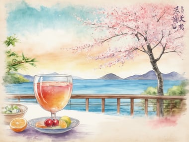 Erlebe Hanami Yoru: Zweitägige japanische Genussreise mit Meerblick und Cocktails