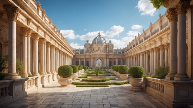 Terrassen und Perspektiven der barocken Gartenkunst