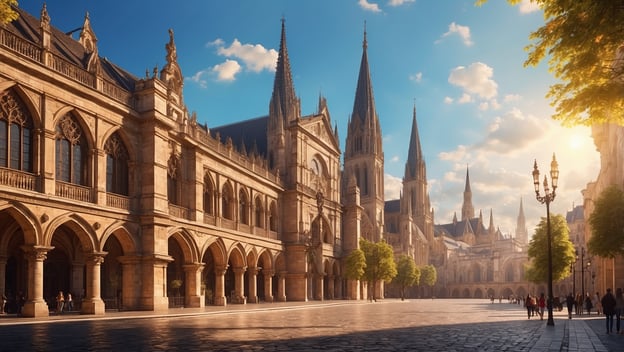 Renaissance Details und gotische Höhen