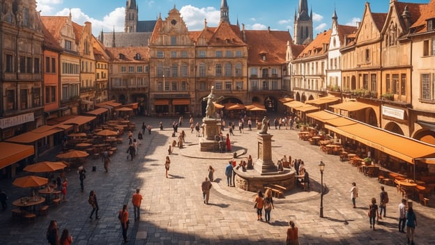 Der stille Wächter auf dem Marktplatz
