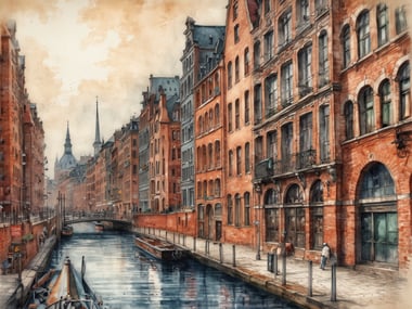 Hamburg mit dem Fahrrad entdecken in der Speicherstadt und am Alten Hafen
