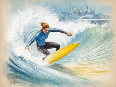 Surfen in München das ganze Jahr über sogar im Winter im Englischen Garten