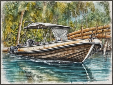 Erkunde den Müggelsee auf eigene Faust mit dem Bahamas-Floßbootverleih