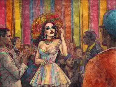 Erlebe die queere Musikrevue DRAG. GLAM. BERLIN. mit Jade Pearl Baker und The Pearls