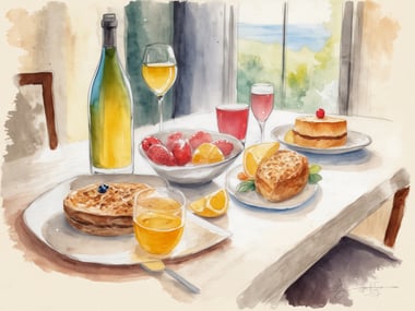 Luxuriöses Frühstück mit Champagner in Schöneberg genießen