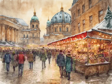 Unvergessliches Weihnachtsmarkt-Fotoshooting in Berlin