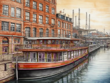 Erkunde Hamburgs Hafen bei einer großen Bootstour