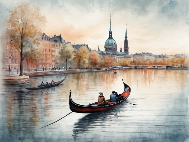 Romantische Gondelfahrt auf der Alster erleben