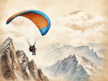 Gleitschirmflieger in China: Atemberaubende Höhenreise über 8.500 Meter