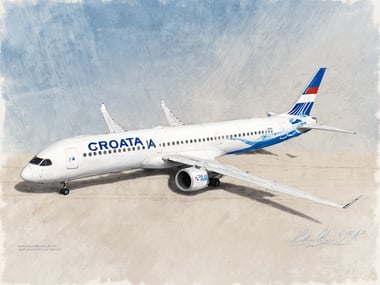 Croatia Airlines startet mit dem neuen Airbus A220-100 durch