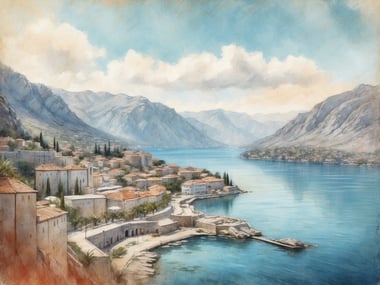 Die Bucht von Kotor - Wo Berge das Meer treffen