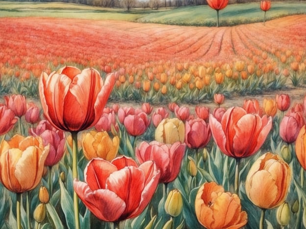 Die Magie der niederländischen Tulpenfelder im Frühling