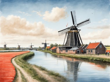 Die Wasserwege der Niederlande - Eine Entdeckungsreise durch Kanäle und Flüsse