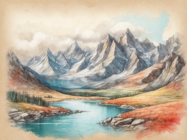 Auf dem Bild sind majestätische Berge und ein friedlicher Fluss zu sehen, umgeben von farbenfrohem Herbstlaub. Die Szenerie erinnert an die beeindruckenden Landschaften in der Region der Alpen, insbesondere an Orte wie das Zillertal oder die Dolomiten. Diese Gebirgsketten bieten zahlreiche Möglichkeiten für Aktivitäten wie Wandern und Klettern.Ein besonders beliebtes Ausflugsziel in den Alpen ist der Nationalpark Hohe Tauern, wo man atemberaubende Ausblicke und vielfältige Flora und Fauna entdecken kann. Der See könnte auf einen klaren Bergsee wie den Schwarzsee oder den Tegernsee hindeuten, die beide für ihre Schönheit und Ruhe bekannt sind.