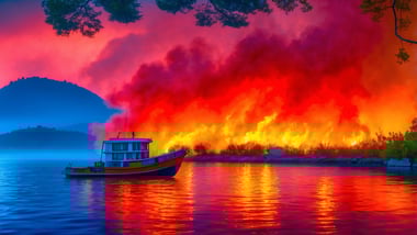 Waldbrand an Kroatiens Küste: Evakuierung per Boot und zu Fuß