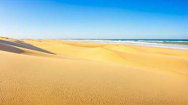 Wie breit ist der Strand in Bansin?
