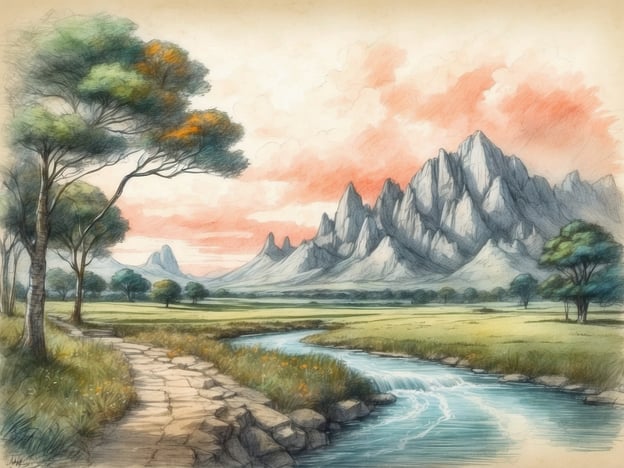 Auf dem Bild ist eine malerische Landschaft mit einem klaren Fluss, grünen Wiesen und hohen Bergen im Hintergrund zu sehen. Die Bäume auf beiden Seiten des Flusses verleihen der Szene eine ruhige Atmosphäre.In der Umgebung könnten Ausflugsziele wie der Nationalpark Berchtesgaden oder die Zugspitze interessante Orte für Naturliebhaber sein. Auch der Bodensee oder die Schlösser Neuschwanstein und Hohenzollern bieten reizvolle Möglichkeiten für Tagesausflüge.