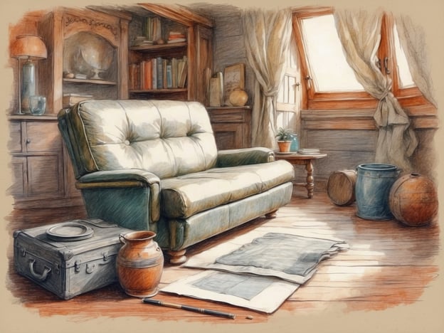 Auf dem Bild ist ein gemütlicher Raum zu sehen, der eine angenehme, einladende Atmosphäre ausstrahlt. Es gibt ein bequemen Sofa, einige dekorative Gegenstände und Fenster, die viel Tageslicht hereinlassen. Der Raum wirkt warm und freundlich, was zum Entspannen einlädt.Tipps für einen gelungenen Aufenthalt in einem solchen Raum:1. **Bequeme Möbel**: Sorge dafür, dass die Sitzmöbel komfortabel sind. Kissen und Decken können zusätzlichen Komfort bieten.2. **Gemütliche Beleuchtung**: Nutze dimmbare Lampen oder Kerzen, um eine entspannende Stimmung zu schaffen.3. **Dekoration**: Persöndliche Touches wie Bilder, Pflanzen oder Kunstwerke verleihen dem Raum Charakter.4. **Ordnung halten**: Halte den Raum aufgeräumt, damit er einladend bleibt.5. **Musik oder Bücher**: Sorge für etwas Unterhaltung, sei es durch Musik oder interessante Bücher.6. **Getränke und Snacks bereitstellen**: Halte eine Auswahl an Getränken oder Snacks bereit, um den Aufenthalt noch angenehmer zu gestalten.Mit diesen Tipps kannst du einen harmonischen und erholsamen Aufenthalt in deinem Raum genießen!