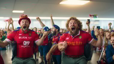 British & Irish Lions überraschen Superfan am Flughafen