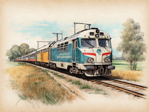 Auf dem Bild ist ein Zug zu sehen, der auf einer Landstraße fährt. Die Halligen sind kleine, oft von Wasser umgebene Inseln an der Nordseeküste, die durch ihre besonderen Lebensbedingungen geprägt sind.Dort leben die Menschen in einer engen Verbindung zur Natur und müssen sich regelmäßig den Gezeiten anpassen. Die Transportmöglichkeiten sind dort begrenzt, weshalb Züge, wie auf dem Bild dargestellt, eine wichtige Rolle im Transportwesen spielen könnten, auch wenn die Halligen nicht direkt an ein Schienennetz angeschlossen sind.Die Menschen dort leben in kleinen Gemeinschaften, oft in reetgedeckten Häusern, und ihre Lebensweise ist stark durch die Wetterbedingungen und das maritime Klima beeinflusst. Landwirtschaft und Fischerei sind wichtige Lebensgrundlagen, und die Anbindung an das Festland erfolgt häufig mit Fähren.