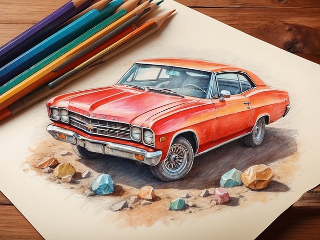 Auf dem Bild ist eine Zeichnung eines roten Autos zu sehen, das in einem nostalgischen Stil gehalten ist. Um unvergessliche Erlebnisse rund um das Thema Auto zu sammeln, hier ein paar Geheimtipps:1. **Oldtimer-Touren**: Miete ein Oldtimer-Auto und erkunde malerische Strecken in deiner Region. Die Freiheit des Fahrens in einem klassischen Fahrzeug ist ein ganz besonderes Erlebnis.2. **Car Shows besuchen**: Informiere dich über lokale Auto-Events oder Messen. Dort kannst du viele verschiedene Modelle bewundern und Gleichgesinnte treffen.3. **Fahrveranstaltungen**: Melde dich für spezielle Fahrveranstaltungen oder Rennstreckenerlebnisse an, wo du selbst hinter das Steuer eines sportlichen Wagens steigen kannst.4. **Automobilmuseen**: Besuche Automobilmuseen, die eine beeindruckende Sammlung historischer Fahrzeuge haben. Oft gibt es dort auch spannende Führungen und Geschichten zu den einzelnen Modellen.5. **DIY-Projekte**: Wenn du handwerklich begabt bist, starte ein eigenes Projekt, um ein Auto zu restaurieren oder zu tunen. Es ist eine erfüllende Herausforderung!Solche Erlebnisse lassen sich wunderbar mit Freund:innen oder Familienmitgliedern teilen und schaffen großartige Erinnerungen!