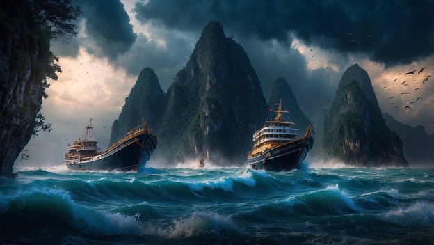 Touristenschiff kentert in Halong-Bucht – 34 Tote bei Sturm!