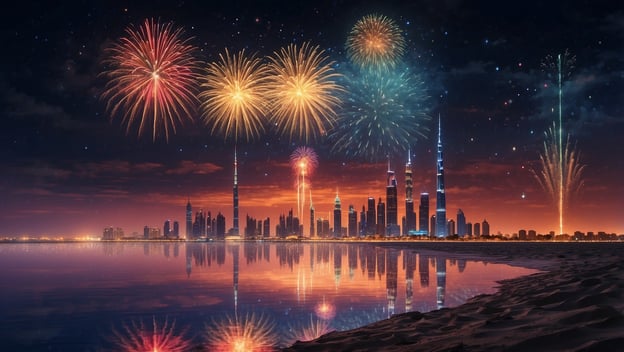 Erlebe magische Feuerwerke in Dubai und der Uyuni-Salzwüste 2025