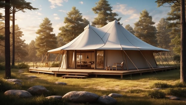 Glamping in der Lüneburger Heide luxuriös campen