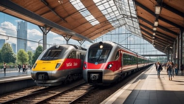 Deutsche Bahn macht zwar Verlust, aber die Bahn wird besser und fährt mehr Leute ans Ziel