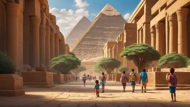 Emirates bringt 800 Schulranzen für Kinder nach Ägypten
