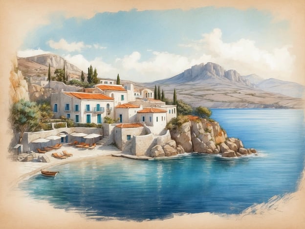 Auf dem Bild ist eine malerische Küstenlandschaft zu sehen, mit weißen Gebäuden und roten Dächern, die sich an eine Felsküste schmiegen. Diese Szenerie erinnert an die Schönheit der griechischen Inseln, ideal für Inselhopping. Einige der besten griechischen Inseln für Inselhopping sind:1. **Santorin** – bekannt für seine atemberaubenden Sonnenuntergänge und die beeindruckenden Klippen.2. **Mykonos** – berühmt für sein lebhaftes Nachtleben und die malerischen Strände.3. **Kreta** – die größte griechische Insel, die sowohl historische Stätten als auch wunderschöne Strände bietet.4. **Naxos** – bekannt für seine weichen Sandstrände und traditionellen Dörfer.5. **Paros** – mit charmanten Dörfern und klaren, blauen Gewässern.Diese Inseln bieten eine ideale Kombination aus Kultur, Natur und Erholung.