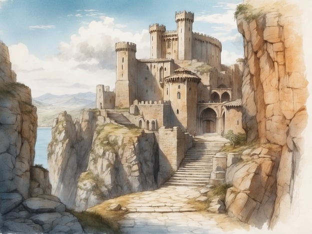 Auf dem Bild ist eine beeindruckende Burg zu sehen, die auf einer Klippe über einem Gewässer thront. Diese Art von Landschaft erinnert an die majestätischen Kulissen, die in Serien wie "Game of Thrones" verwendet werden.Kroatien war ein bedeutender Drehort für die Serie, insbesondere die Altstadt von Dubrovnik, die als Kulisse für die Stadt King's Landing diente. Die atemberaubende Architektur und die dramatischen Küstenlandschaften Kroatiens haben zur fantastischen Darstellung der fiktiven Welt von Westeros beigetragen. Viele Fans besuchen diese Orte, um die landschaftliche Schönheit und die historischen Bauwerke zu erleben, die in der Serie zum Leben erweckt wurden.