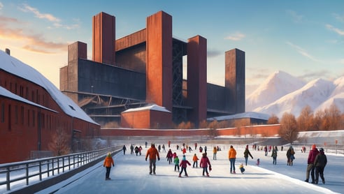 Eislaufen zwischen Industriedenkmälern: Zollverein 2025/2026
