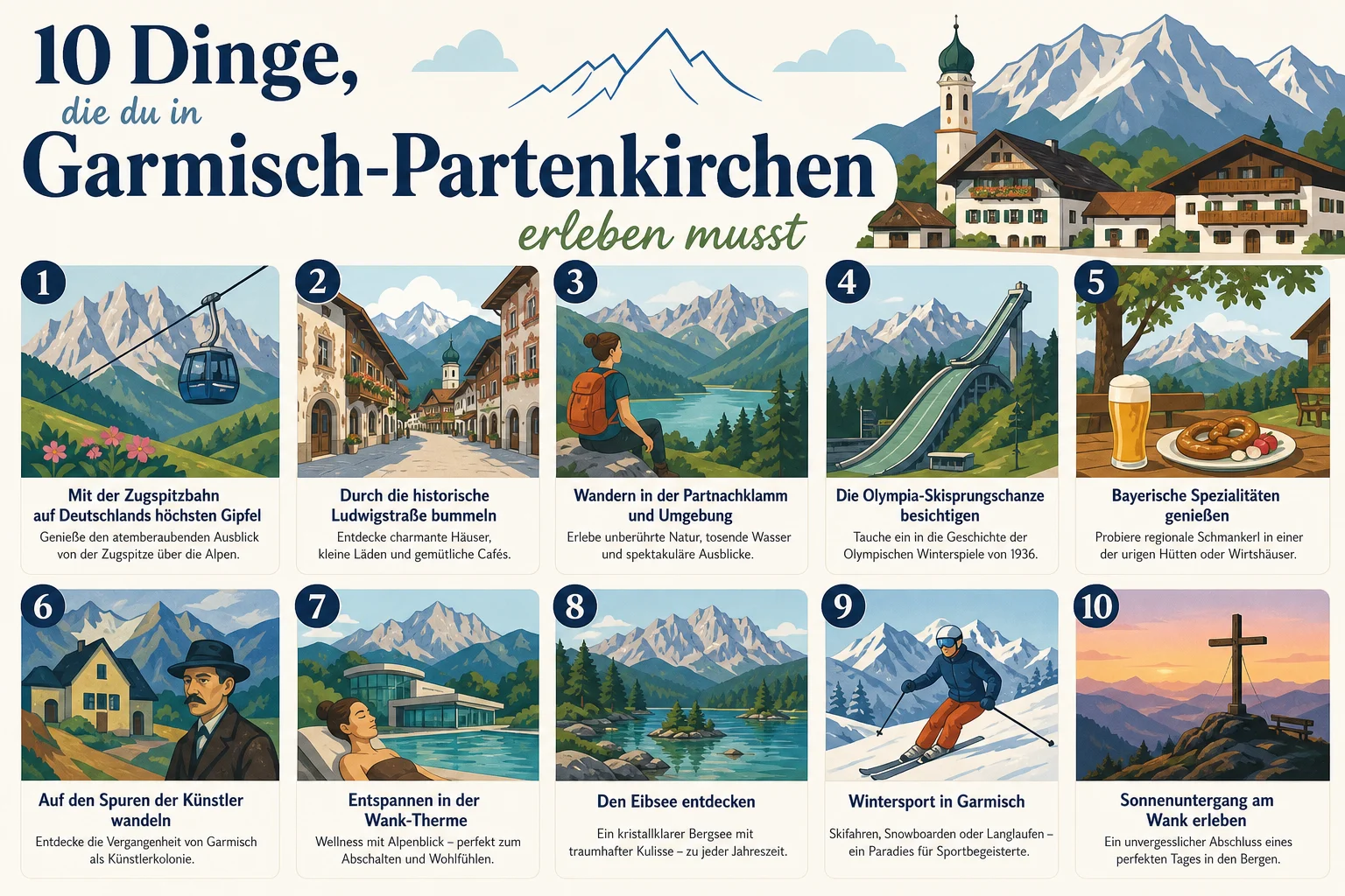 10 Dinge, die du in Garmisch-Partenkirchen erleben musst