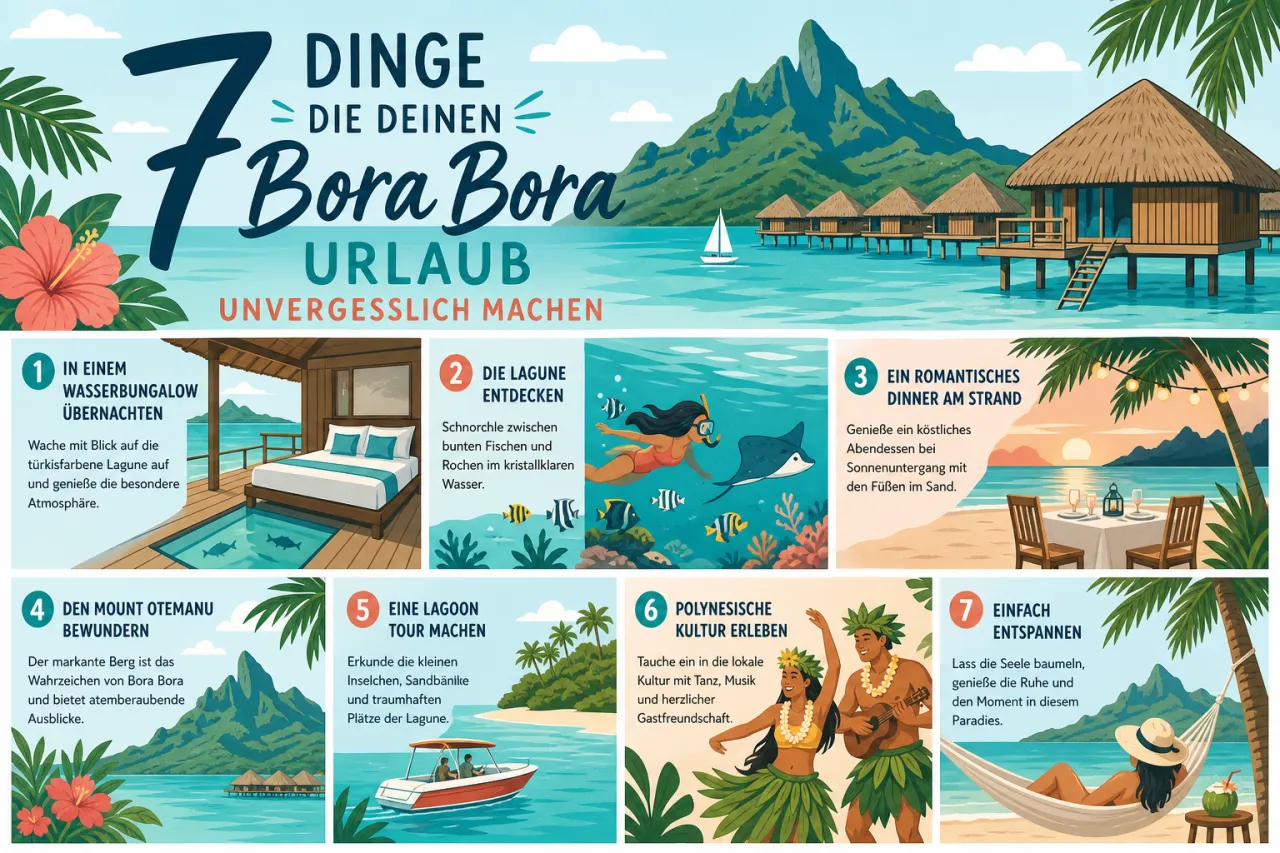 7 Dinge, die Deinen Bora-Bora-Urlaub unvergesslich machen