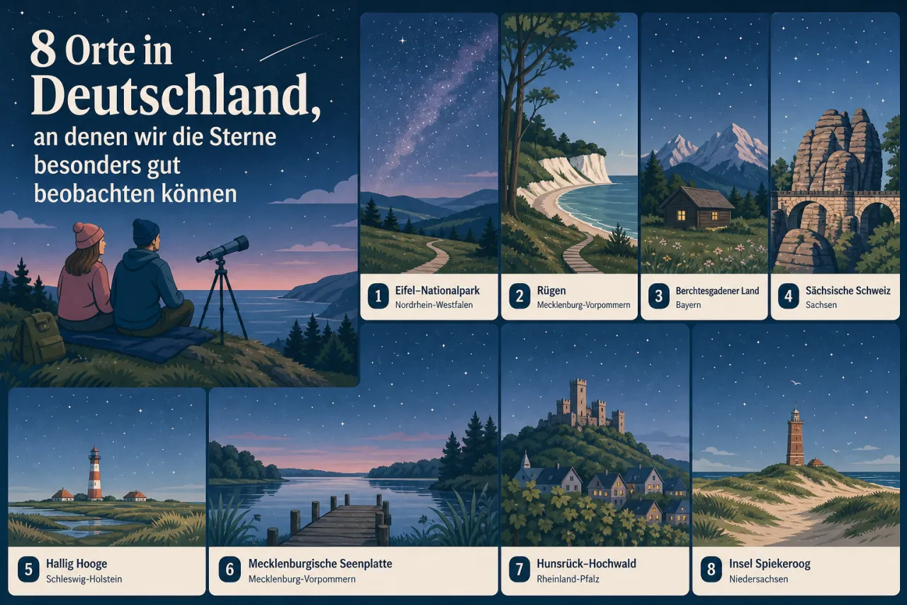 8 Orte in Deutschland, an denen Du die Sterne besonders gut beobachten kannst
