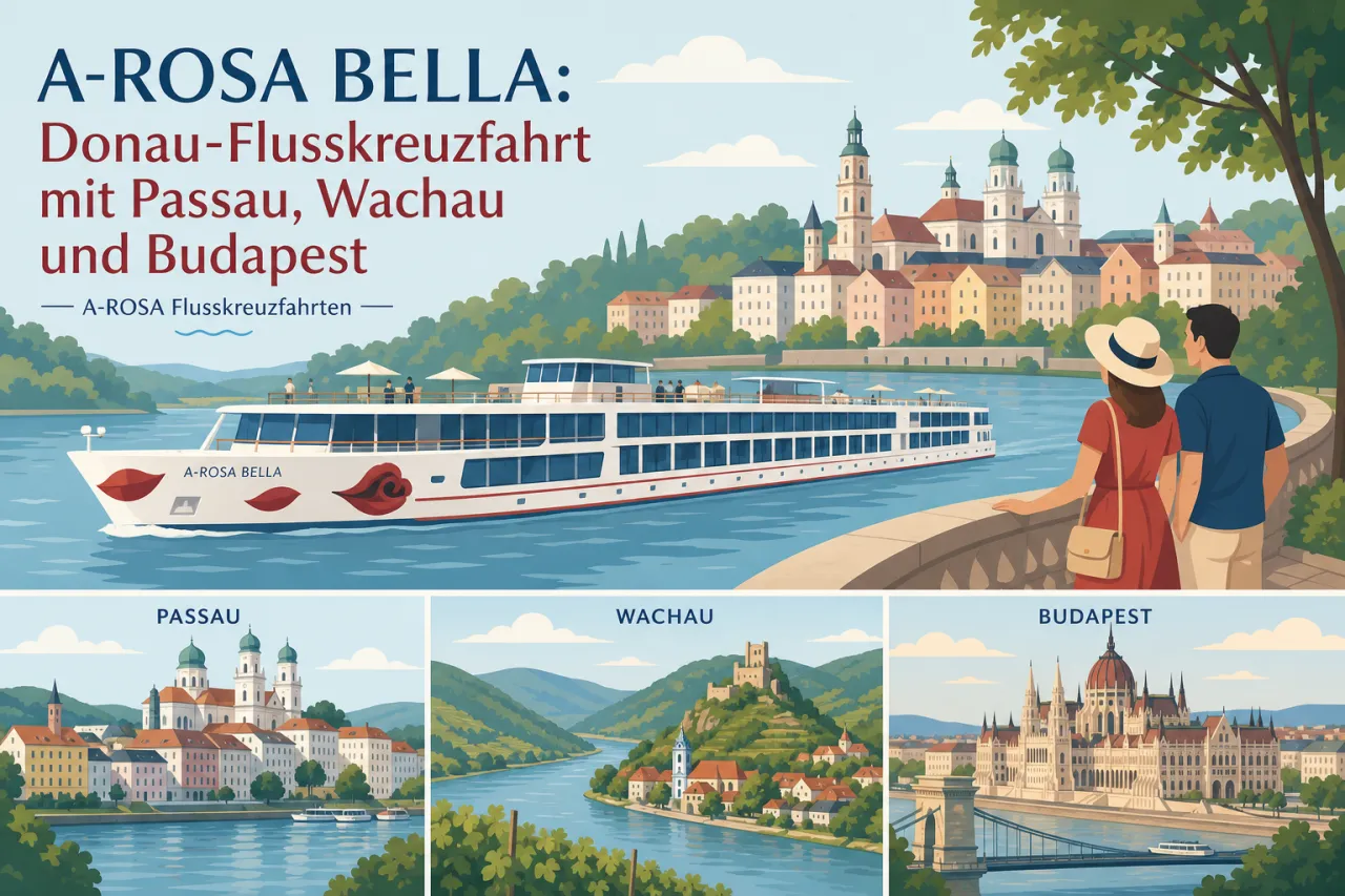 A-ROSA BELLA: Donau-Flusskreuzfahrt mit Passau, Wachau und Budapest