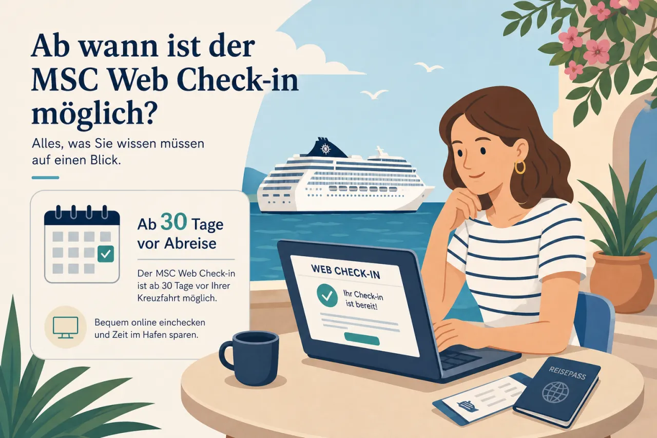 Ab wann ist der MSC Web Check-in möglich?
