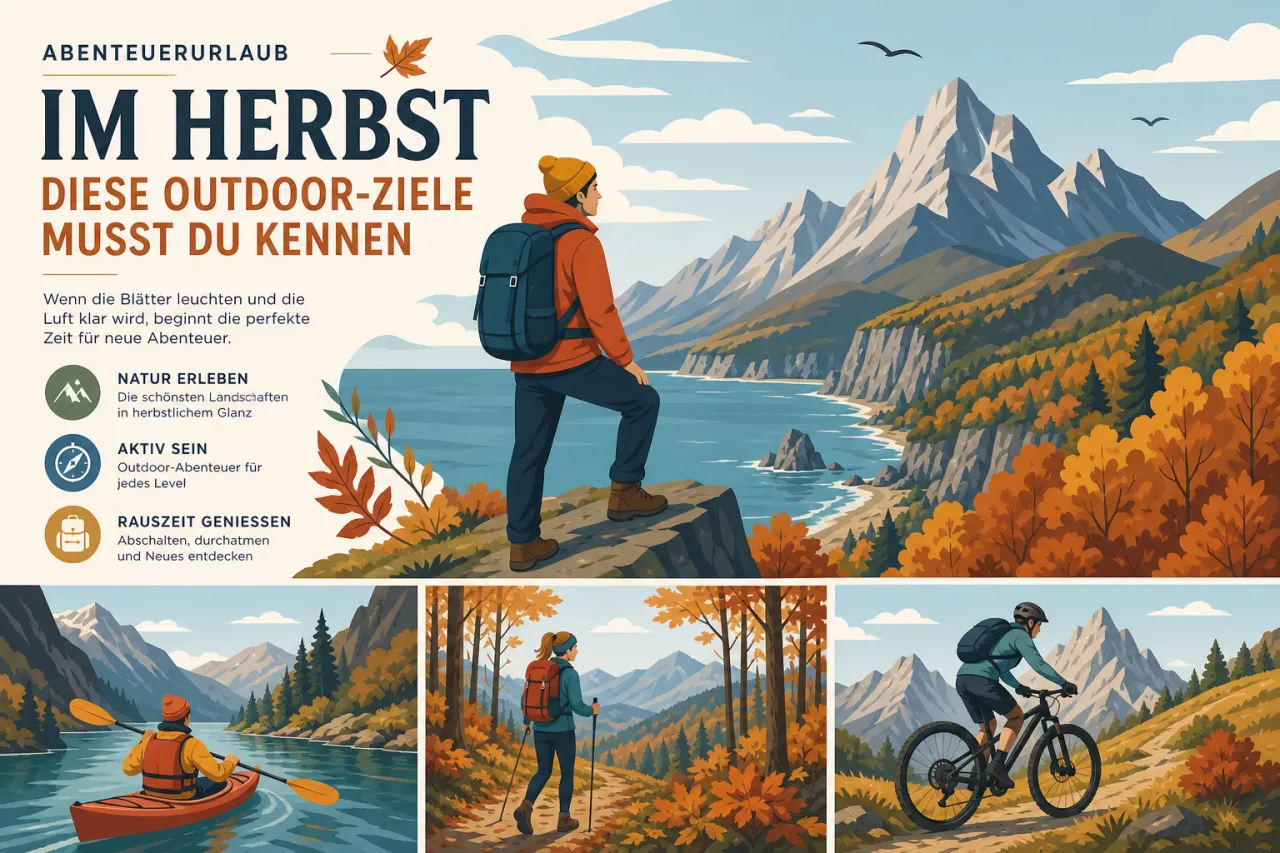 Abenteuerurlaub im Herbst – diese Outdoor-Ziele musst du kennen