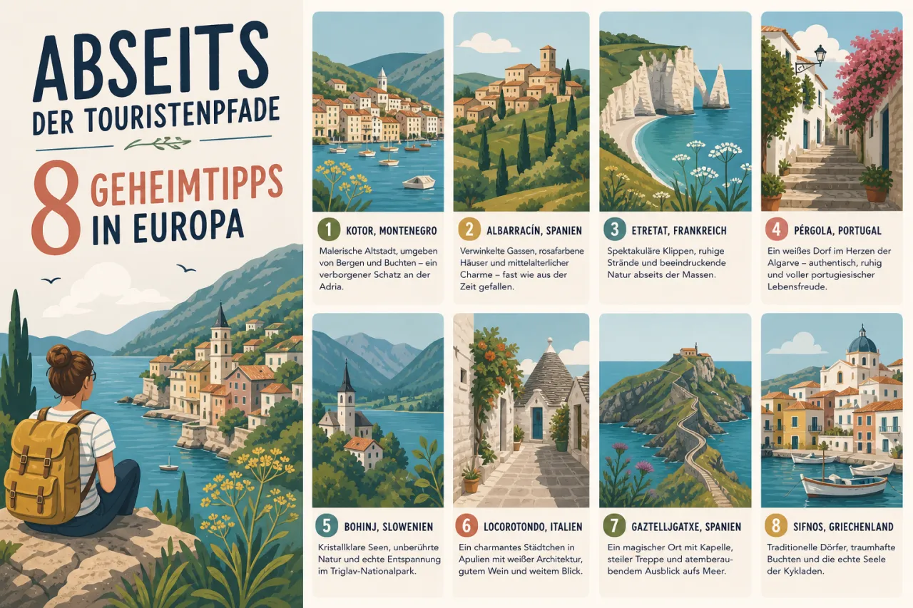 Abseits der Touristenpfade: 8 Geheimtipps in Europa