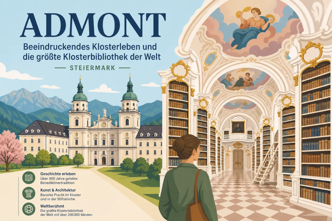 Admont: Klosterleben und die größte Klosterbibliothek der Welt