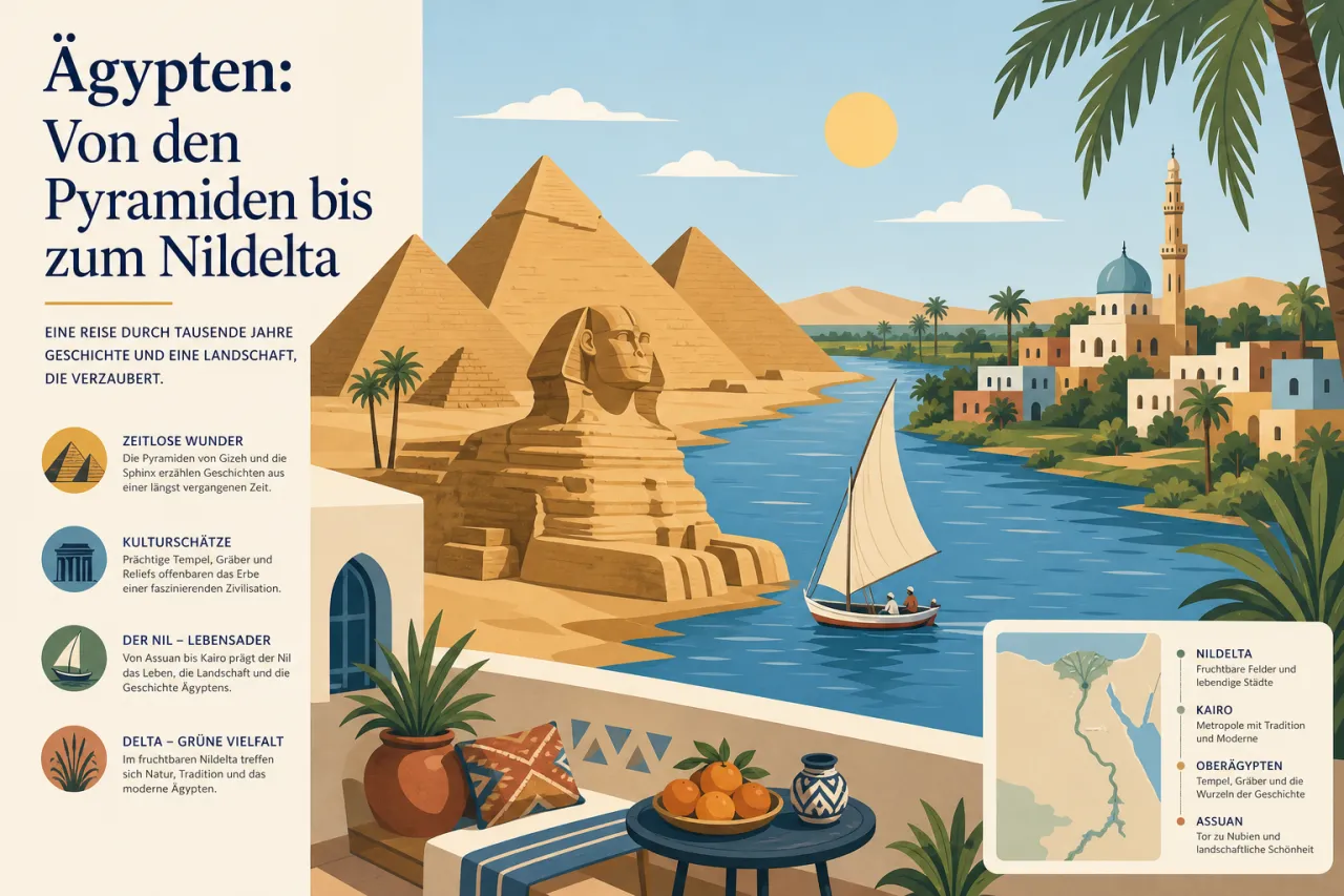 Ägypten: Von den Pyramiden bis zum Nildelta
