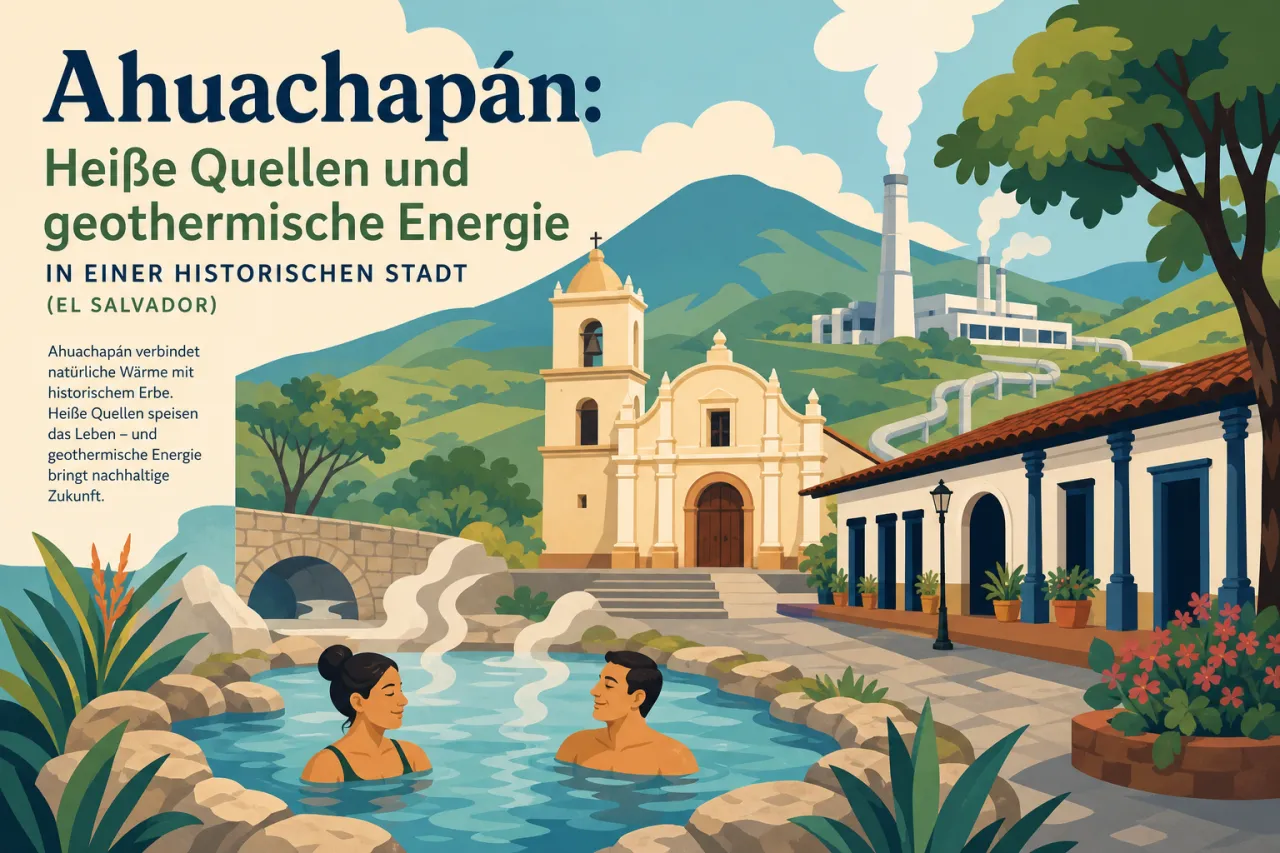 Ahuachapán: Heiße Quellen und geothermische Energie in einer historischen Stadt