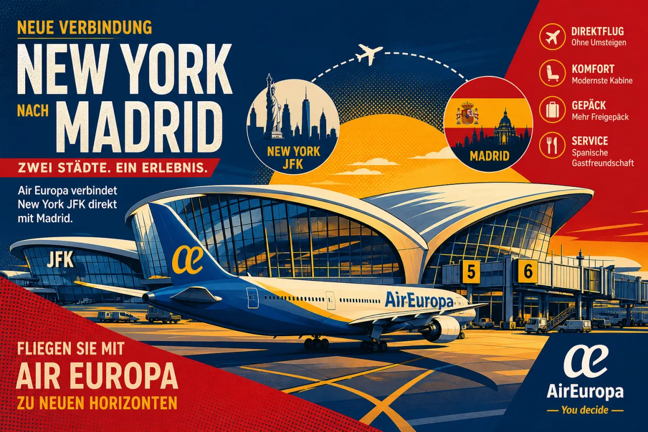 Air Europa zieht ins neue Terminal One am JFK – mehr Komfort für New-York-Reisende